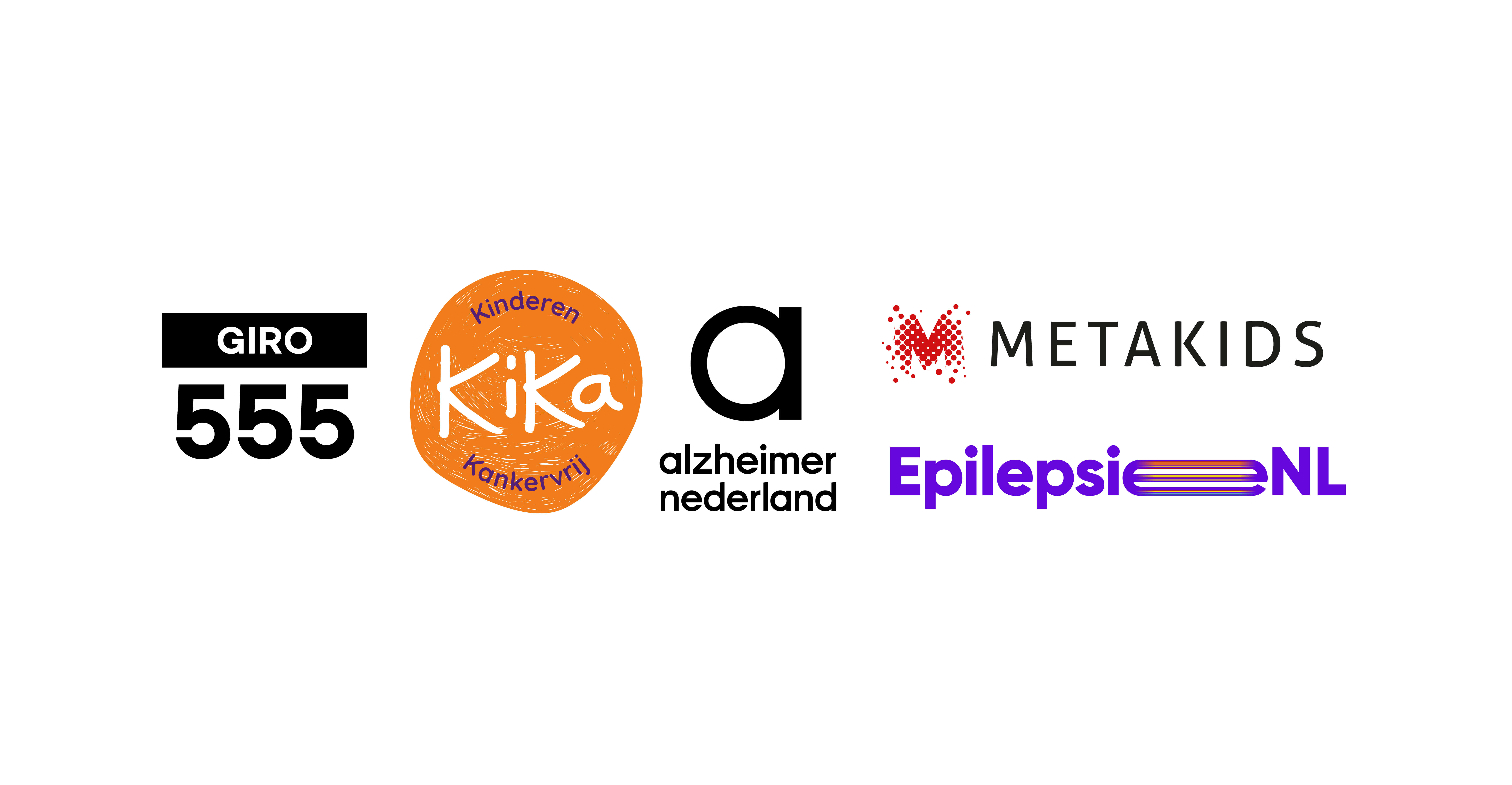 WMP steunt KiKa, Giro 555, Metakids, Alzheimer Nederland en Epilepsiefonds